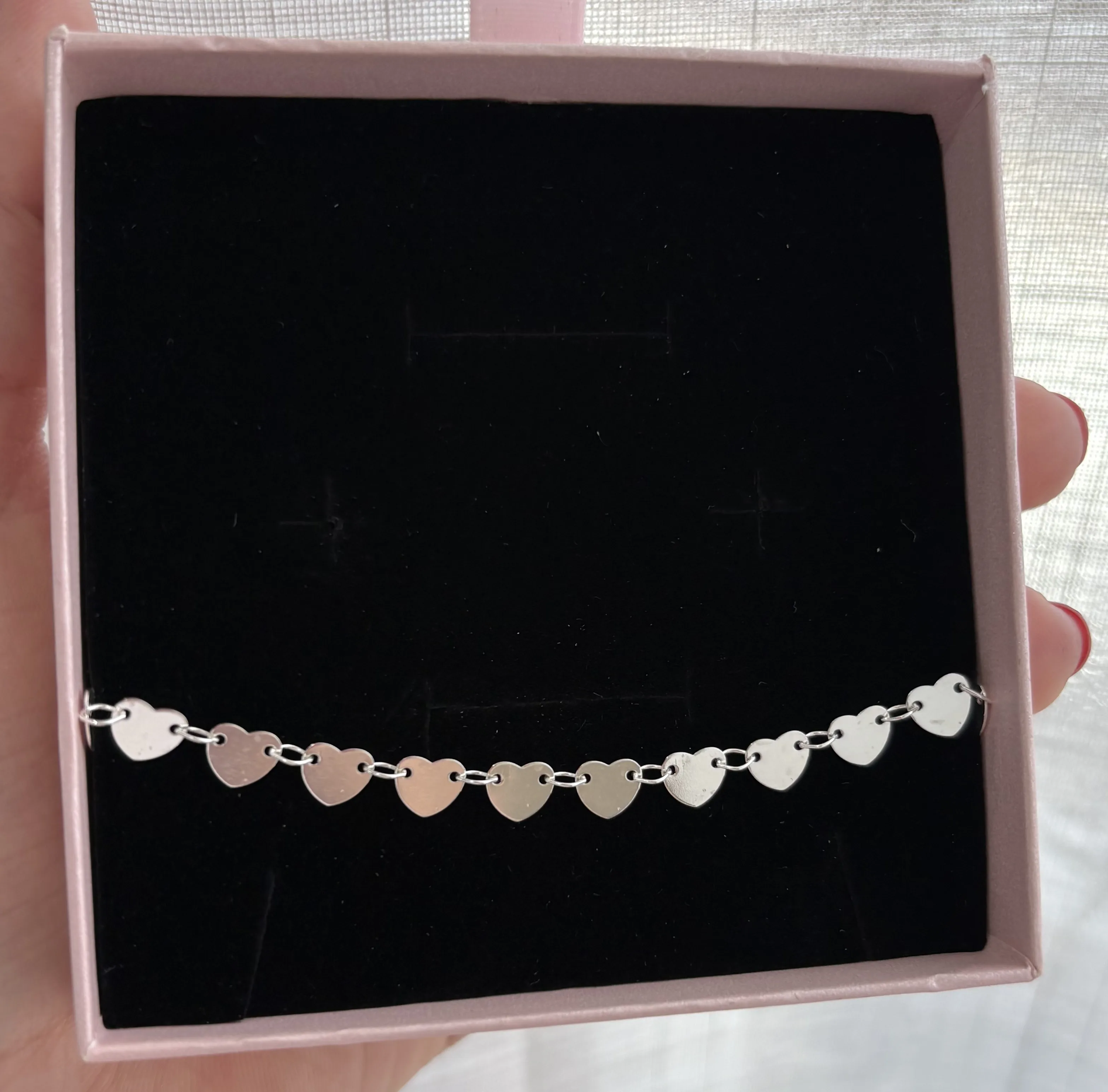 pulseira corações